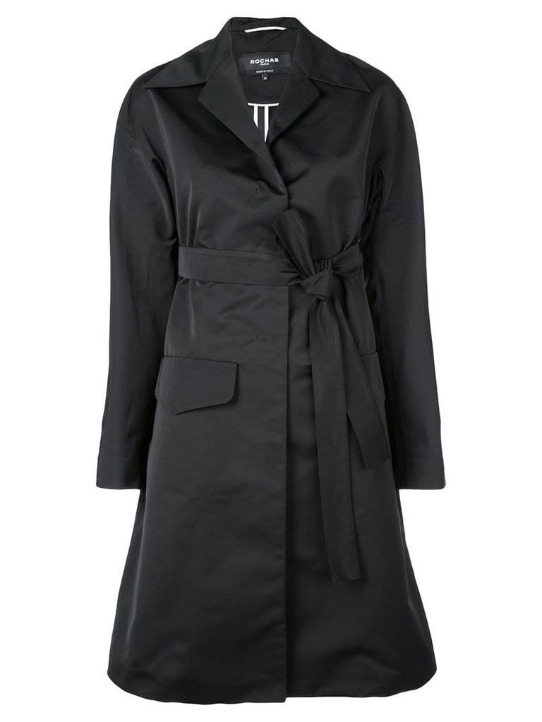Rochas belted trench coat - Black