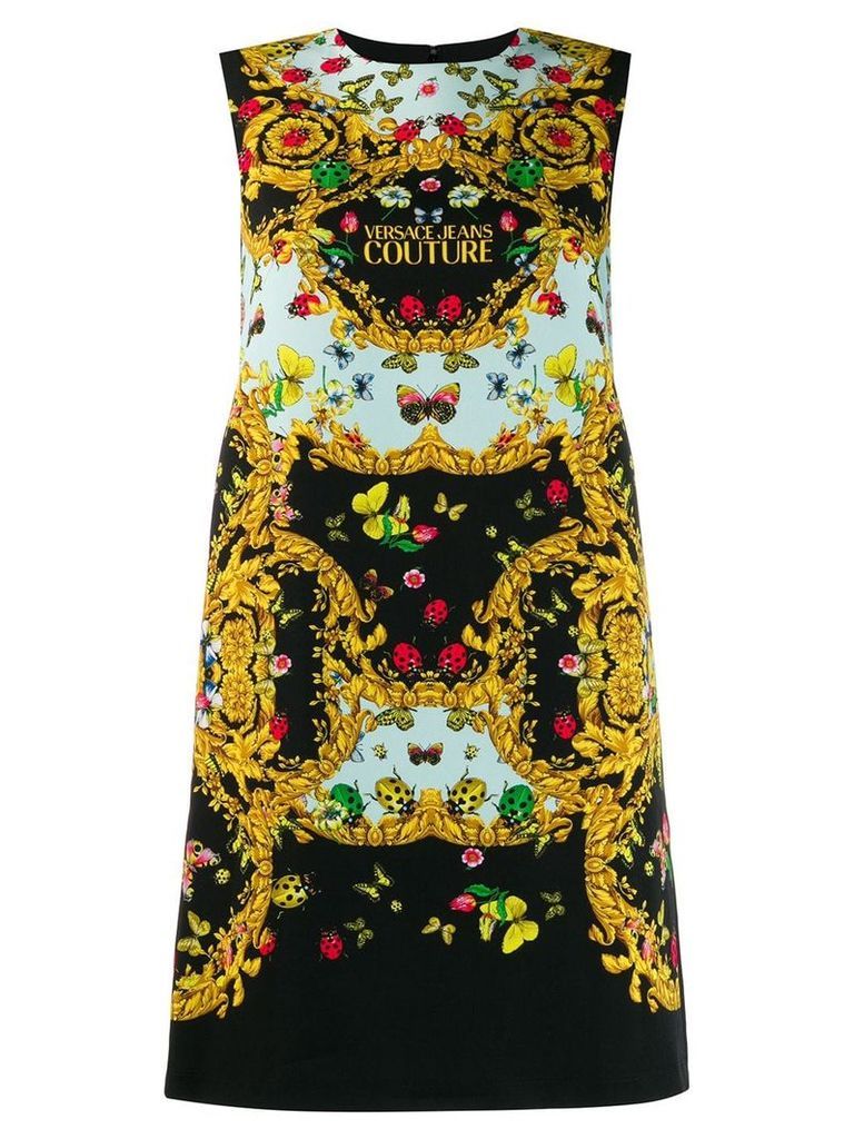 Versace Jeans Couture butterfly print dress - Black