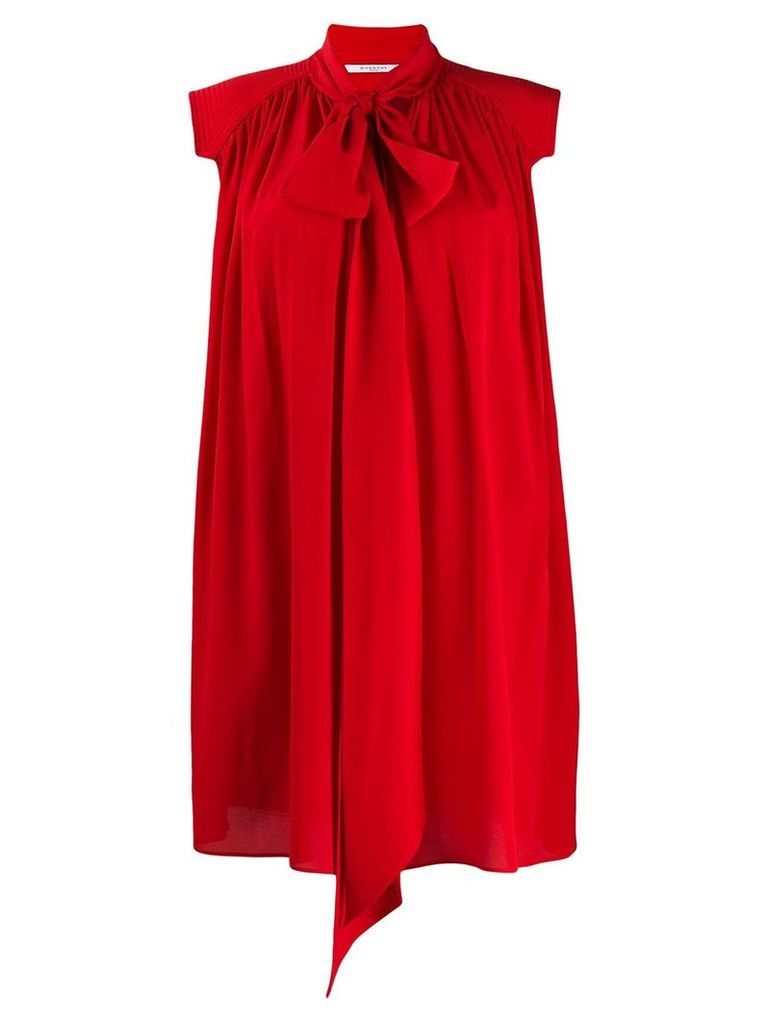 Givenchy tie-neck dress - Red