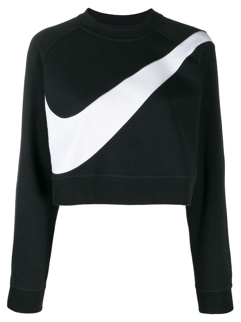 Nike swoosh fleece crew neck sweatshirt - Black