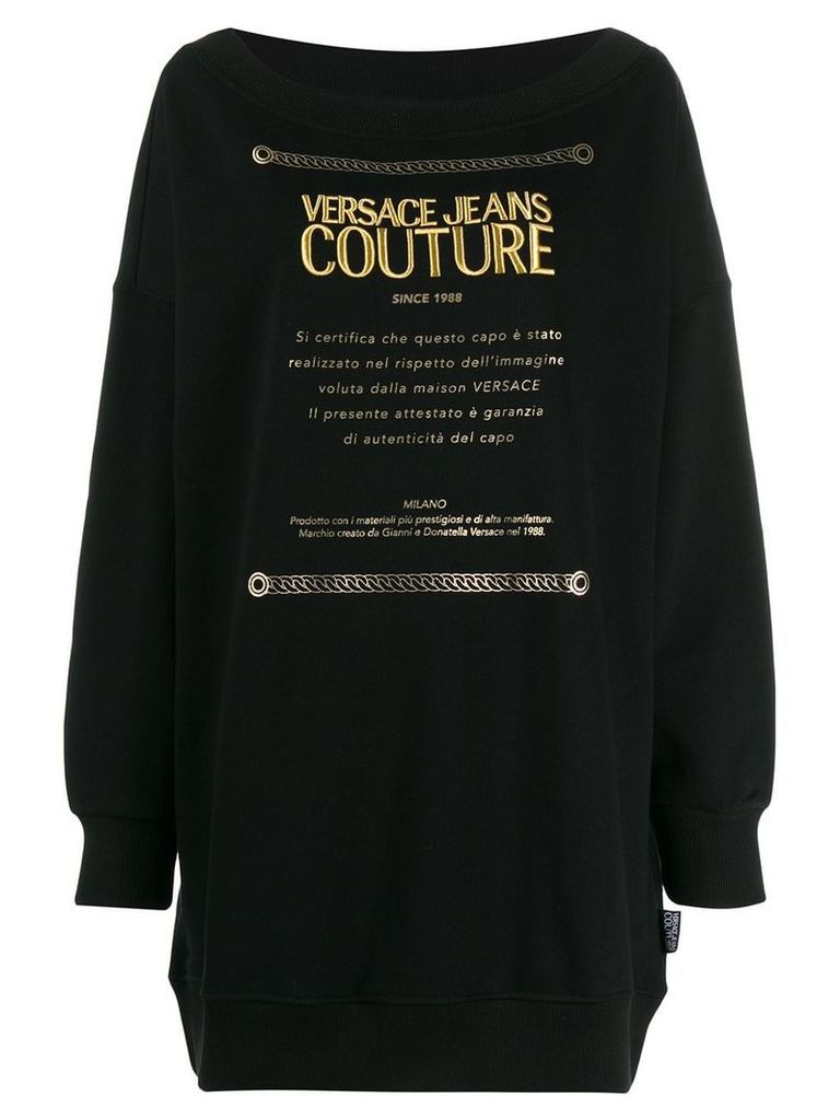 Versace Jeans Couture logo sweatshirt - Black