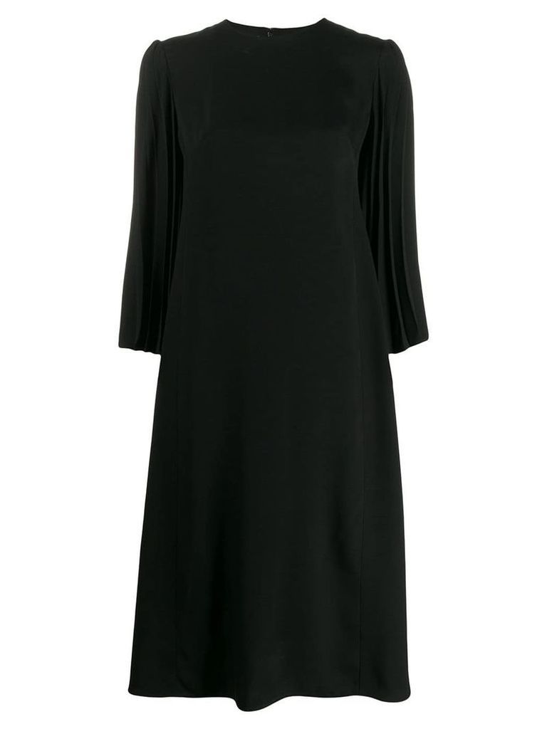 Valentino double-faced pleated dress - Black