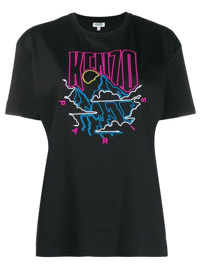 Kenzo embroidered logo T-shirt - Black