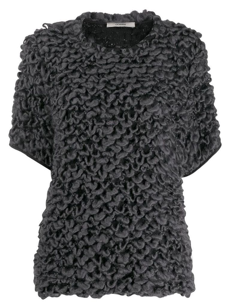 Odeeh loop knit top - Grey