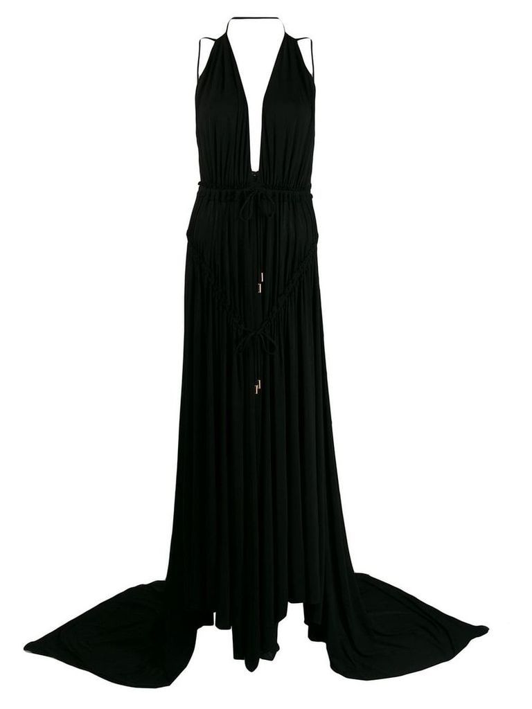 Dsquared2 Light Crepe Long Dress - Black