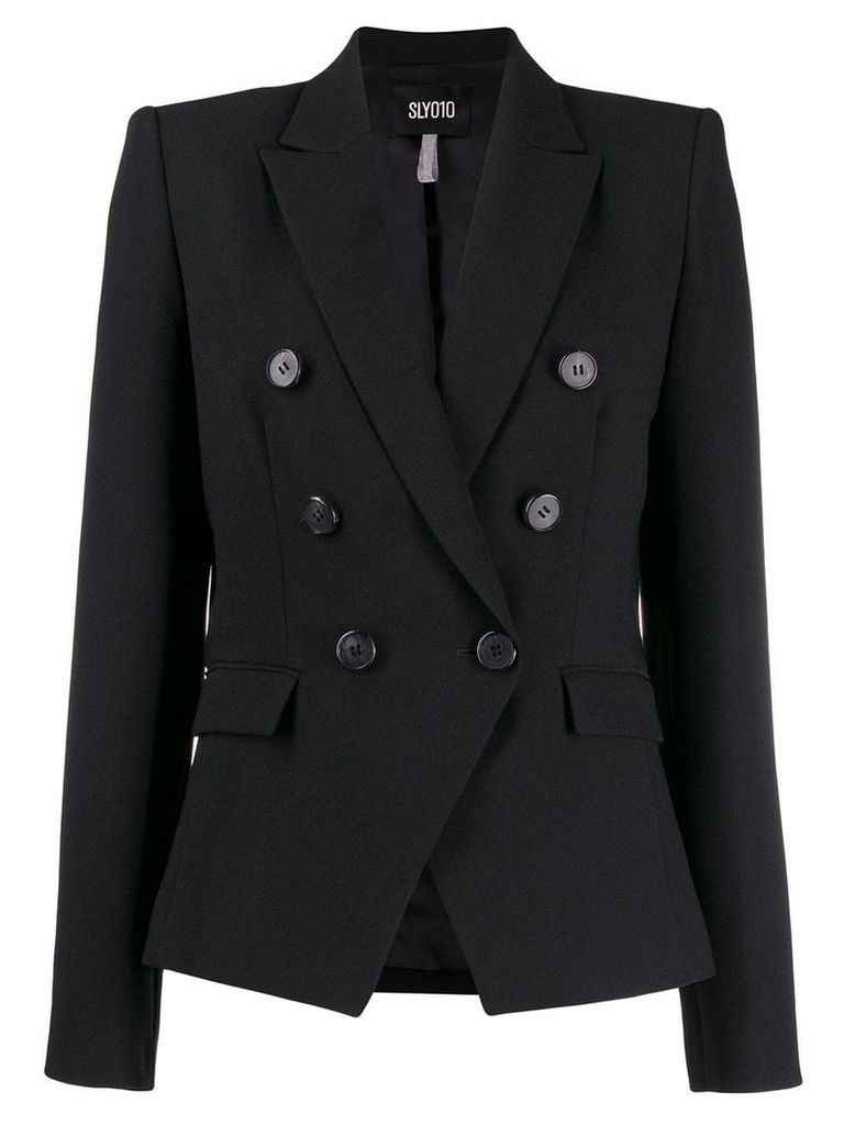 SLY010 fitted double-breasted blazer - Black