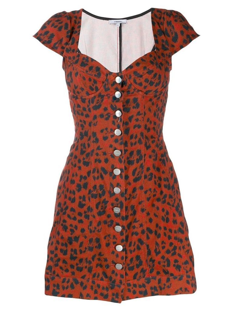 Miaou leopard print Gigi dress - Red