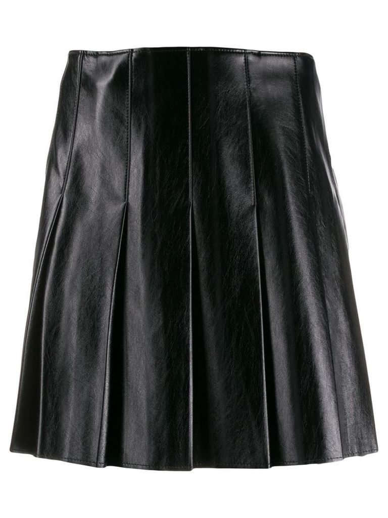 MSGM matte pleated skirt - Black