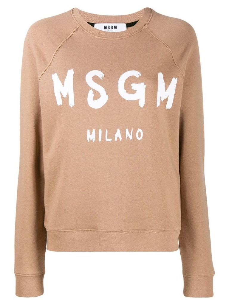 MSGM long sleeved sweater - NEUTRALS
