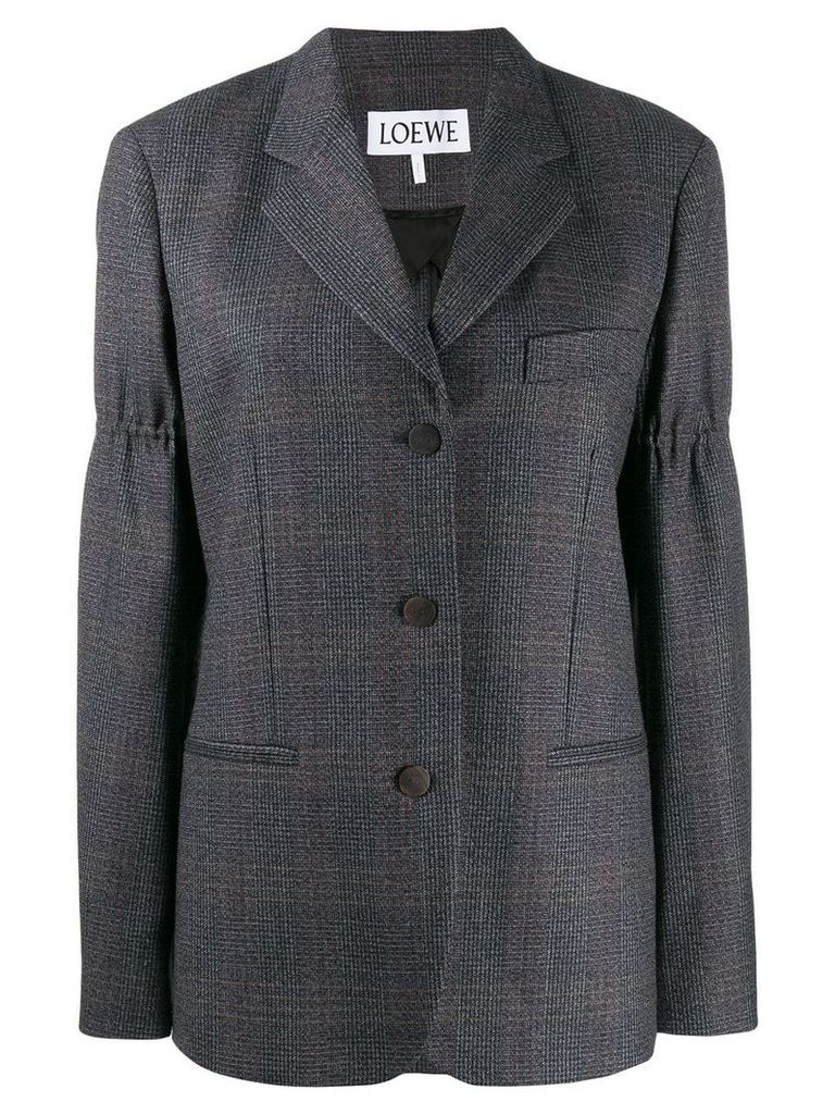 Loewe Prince of Wales check blazer - Grey