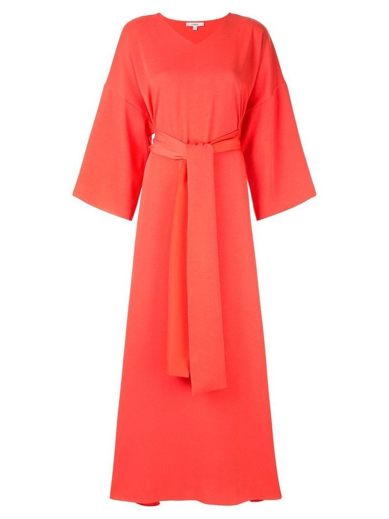Layeur wide sleeve maxi dress - Red