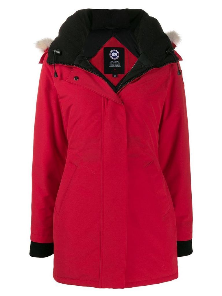 Canada Goose padded hooded jacket - Red