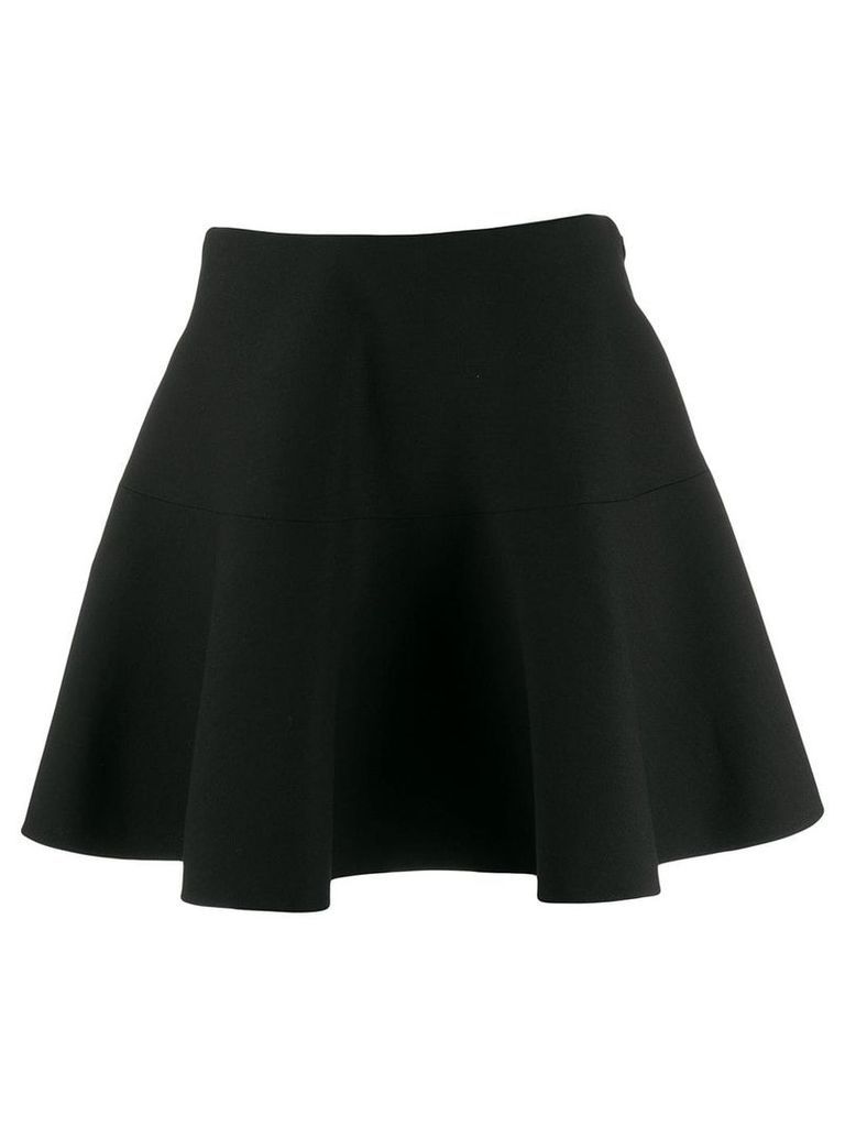 Valentino flared A-line mini skirt - Black