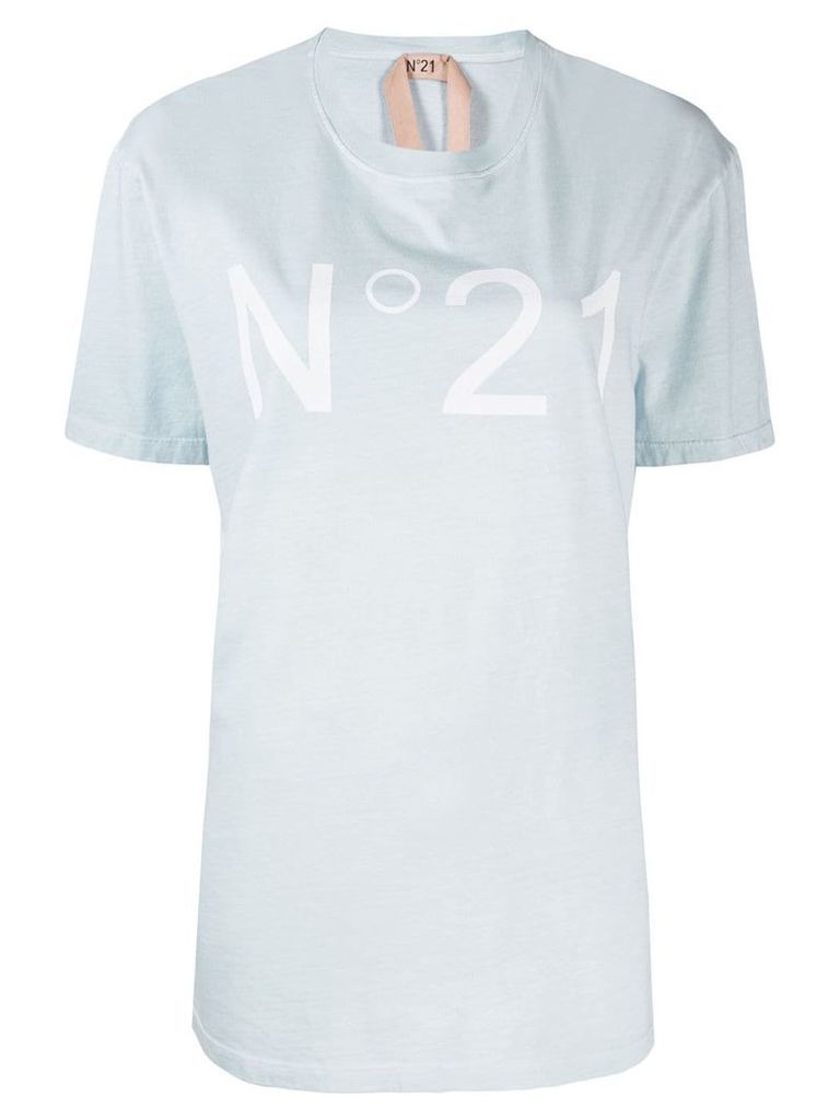 Nº21 logo print T-shirt - Blue