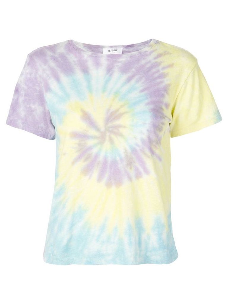 RE/DONE tie-dye print T-shirt - PURPLE
