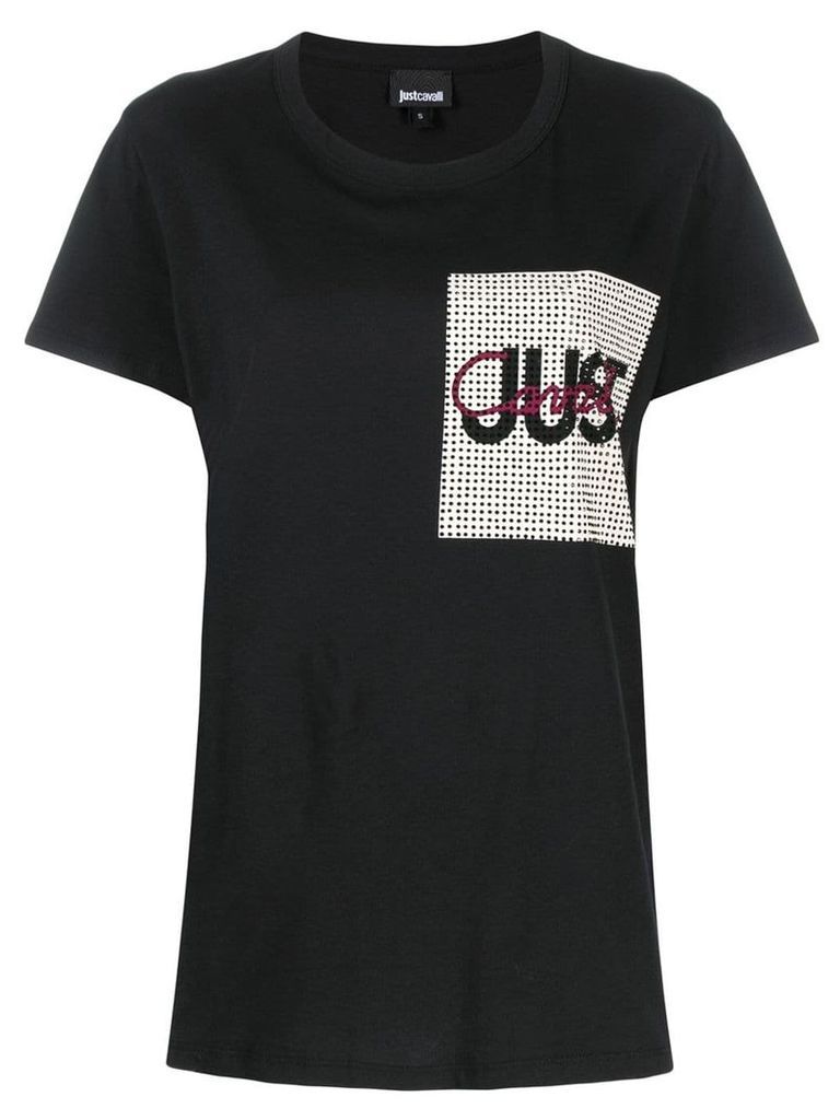 Just Cavalli logo print T-shirt - Black