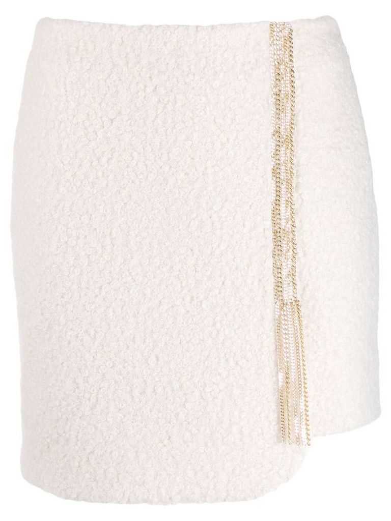Just Cavalli asymmetrical skirt - White