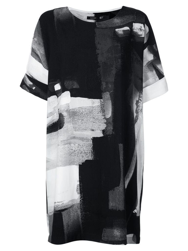 Natori printed T-shirt dress - Black