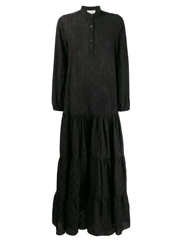 Gucci GG broderie anglaise dress - Black