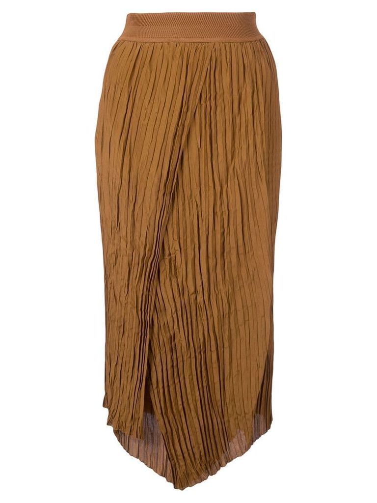 Vince wrapped front skirt - Brown