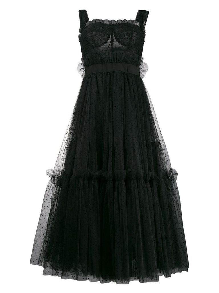 Dolce & Gabbana tiered midi dress - Black