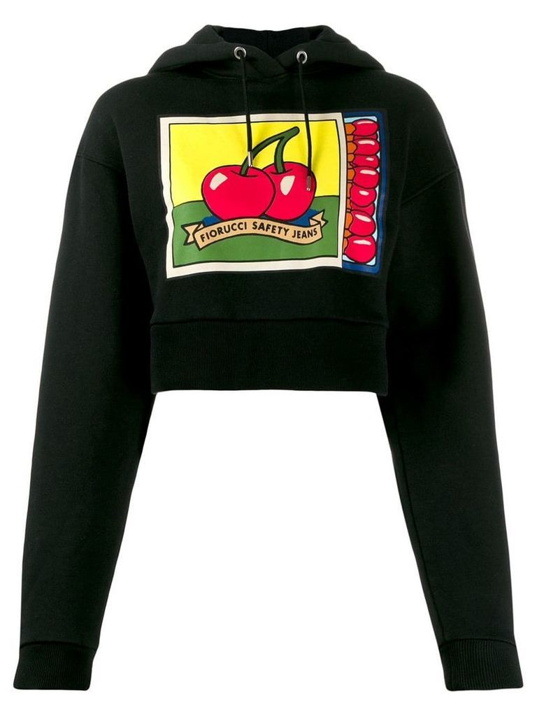 Fiorucci cherries hoodie - Black