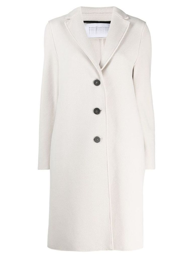 Harris Wharf London single-breasted fitted coat - Neutrals