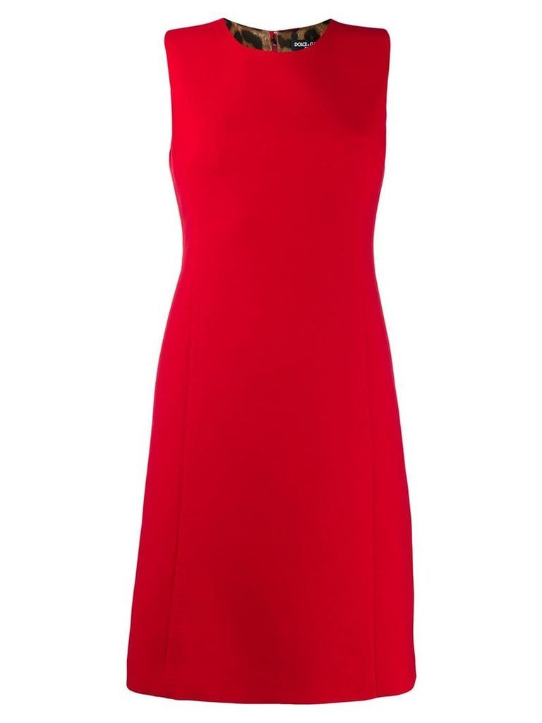 Dolce & Gabbana sleeveless fitted dress - Red
