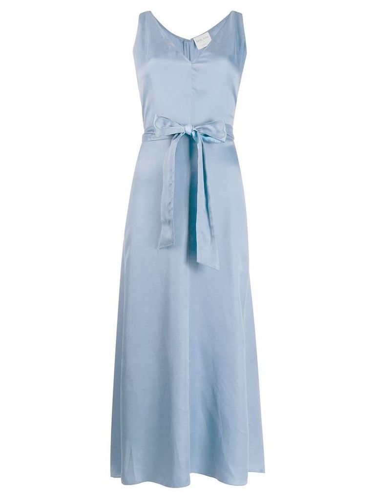 Forte Forte long belted dress - Blue