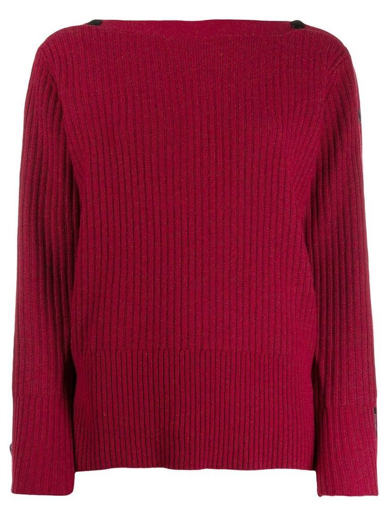 Calvin Klein ribbed knit jumper - Red