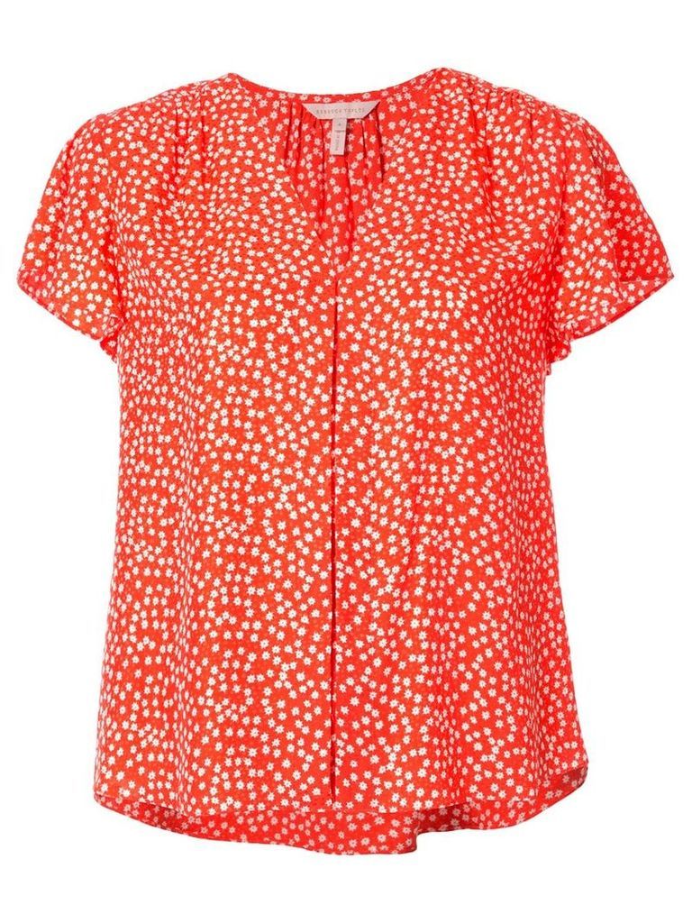 Rebecca Taylor all-over print blouse - ORANGE