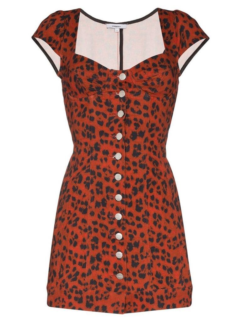 Miaou Gigi leopard print dress - Red