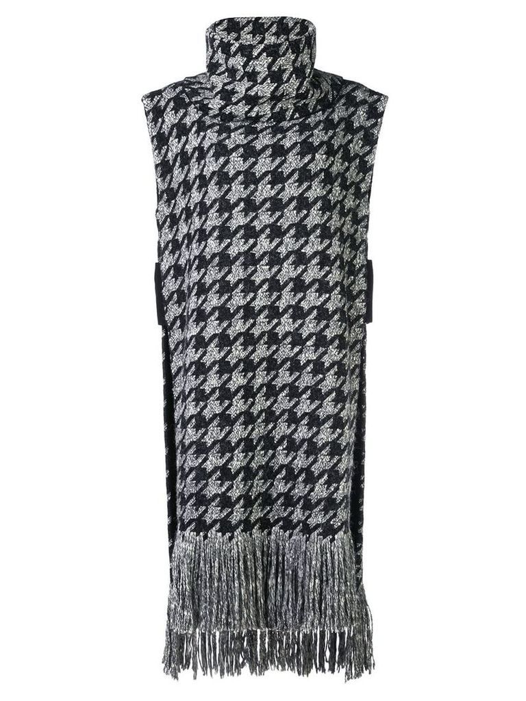 Oscar de la Renta houndstooth knitted top - Black