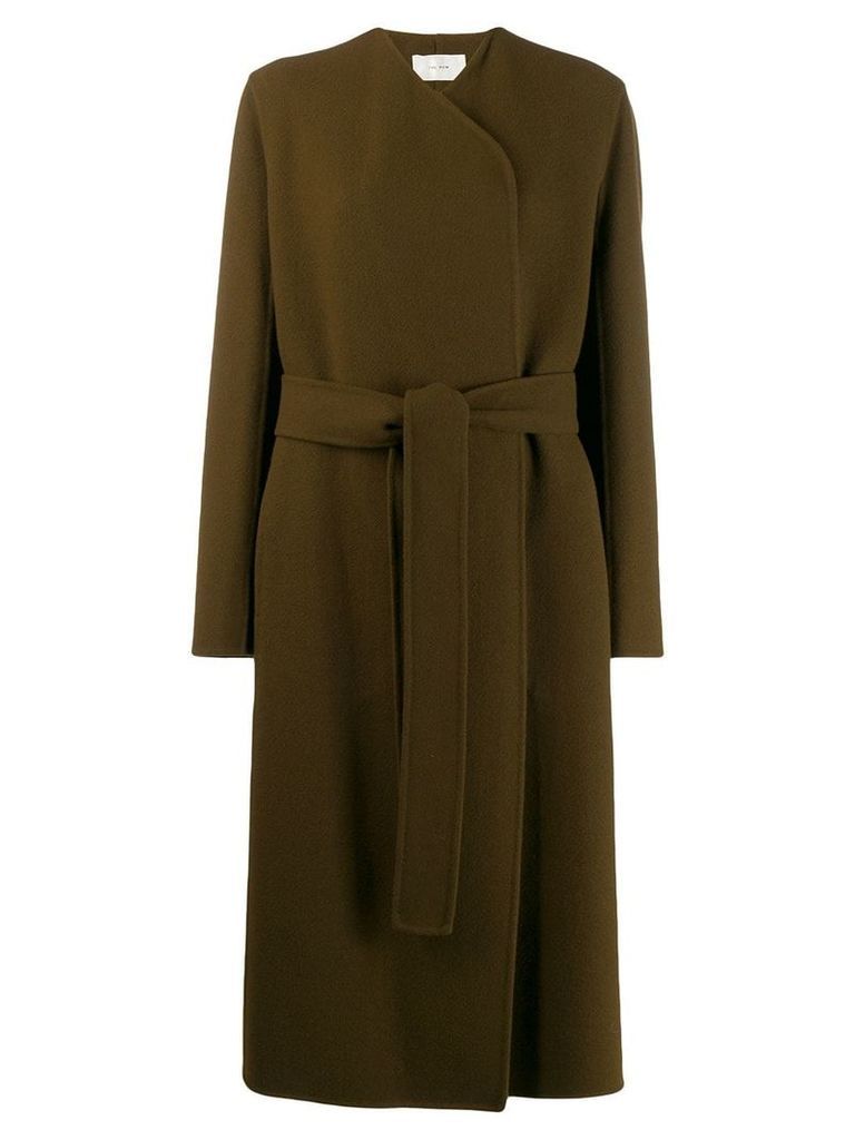 The Row long belted coat - Brown