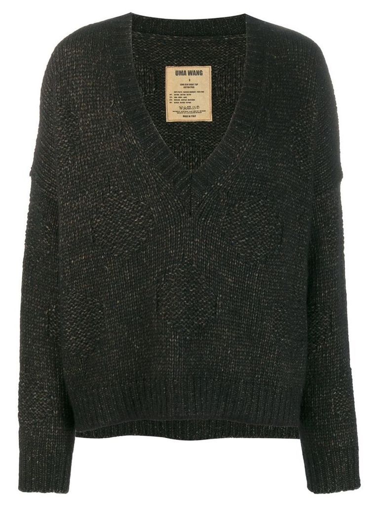 Uma Wang deconstructed knit sweater - Black