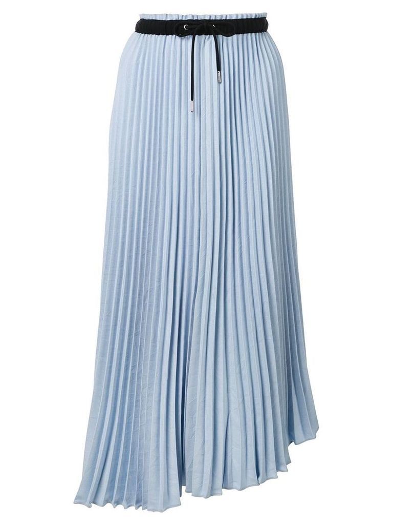 Proenza Schouler White Label pleated asymmetric skirt - Blue