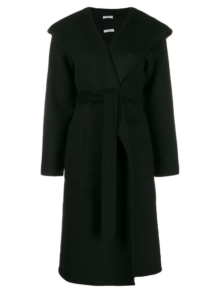 P.A.R.O.S.H. hooded midi coat - Black