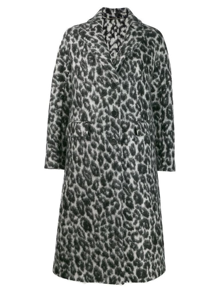 Ermanno Scervino leopard print jacket - Black
