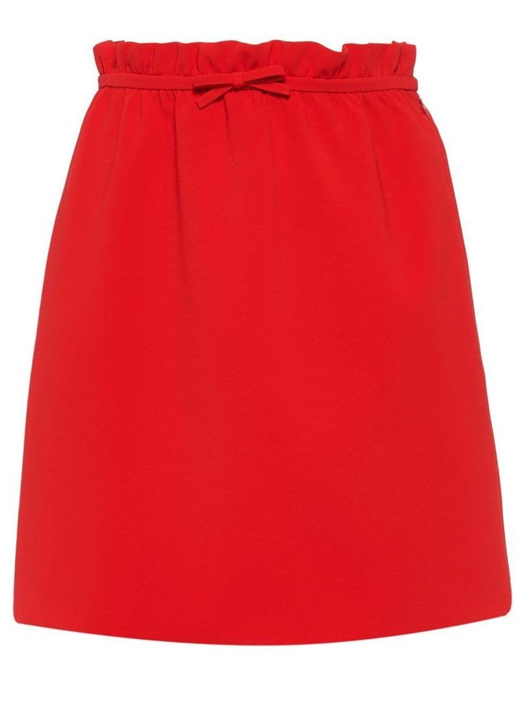 Miu Miu Faille cady skirt - Red