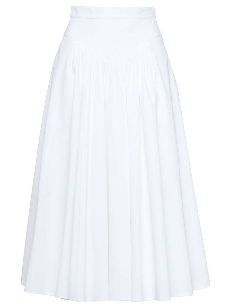 Miu Miu poplin skirt - White