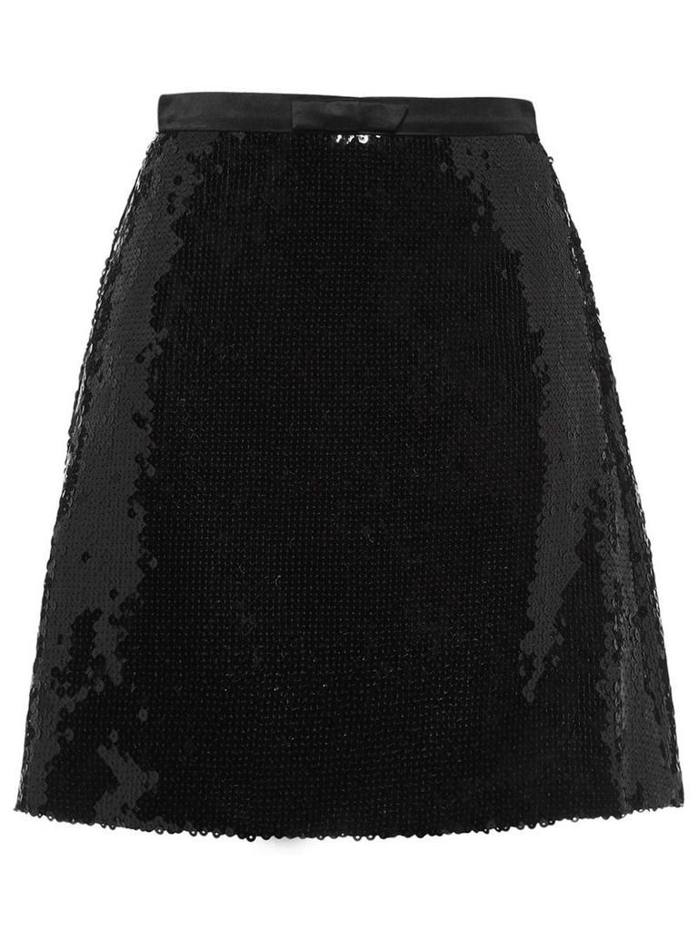 Miu Miu sequinned A-line skirt - Black