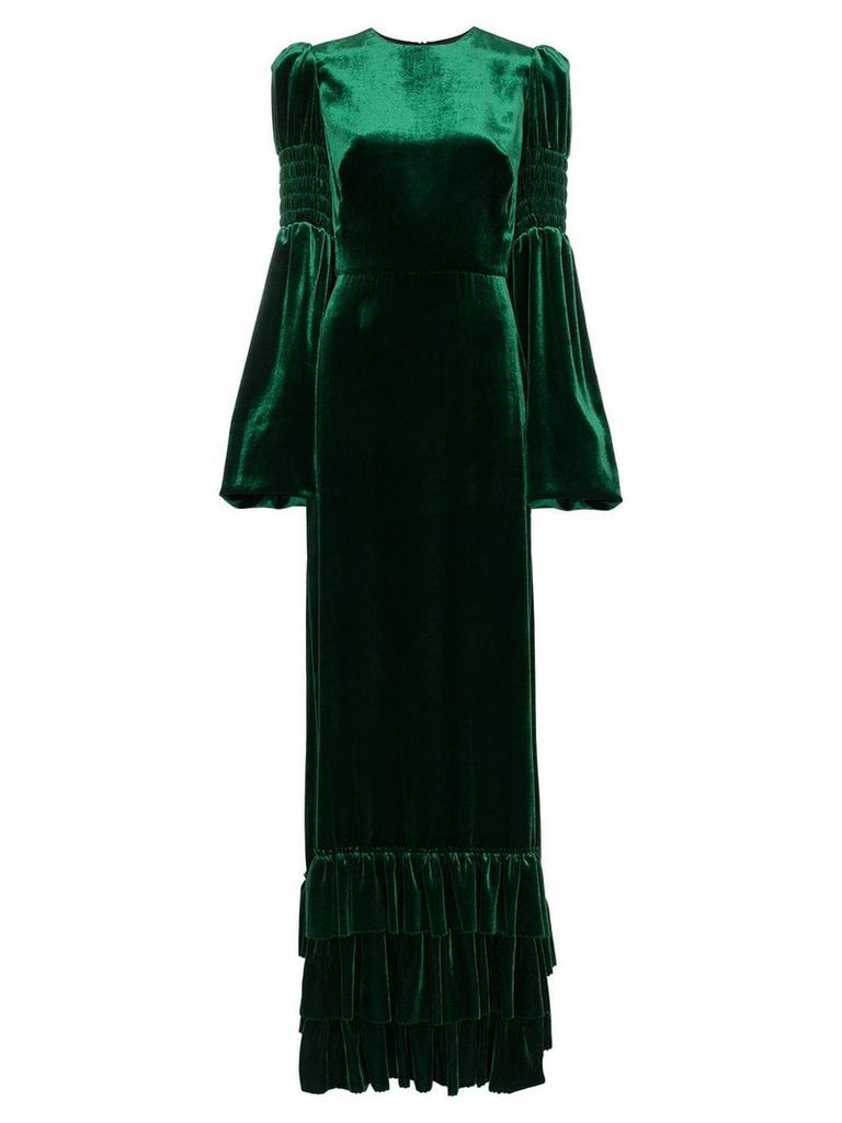 The Vampire's Wife ruffle hem maxi dress - Green
