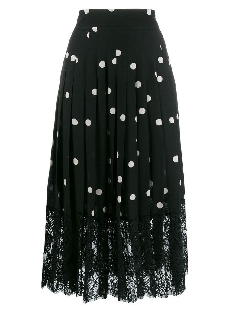 Dolce & Gabbana polka dot midi skirt - Black