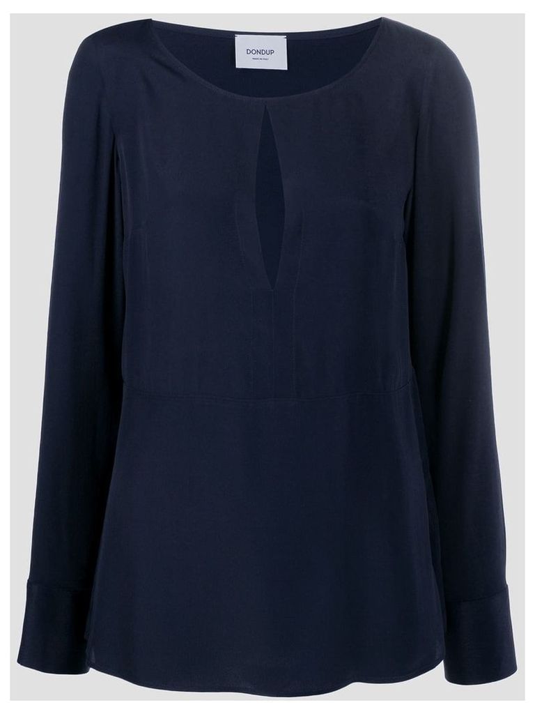 Dondup keyhole blouse - Blue