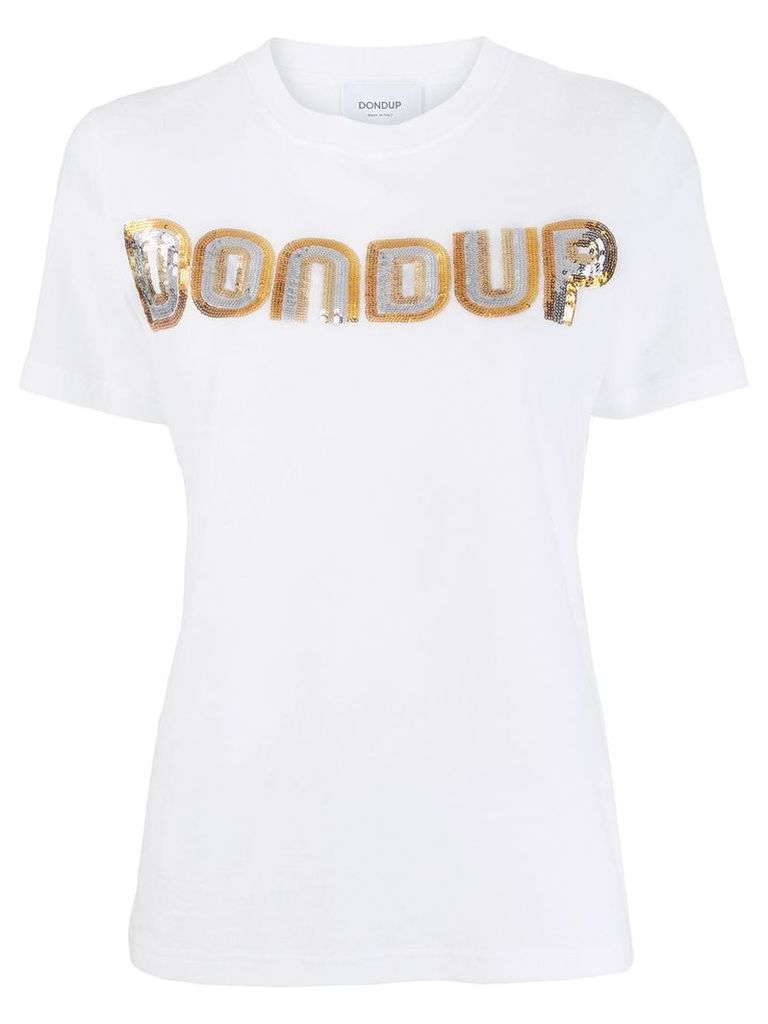 Dondup sequin logo T-shirt - White