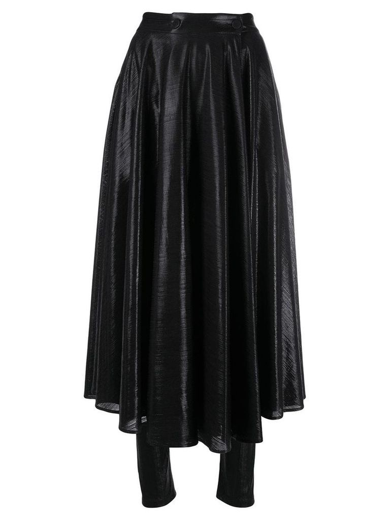 MSGM shiny leggings skirt - Black