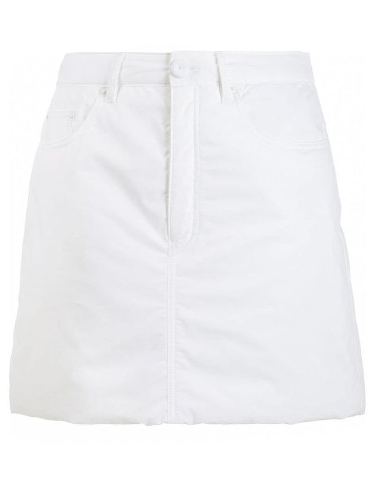 Mm6 Maison Margiela tonal A-line skirt - White