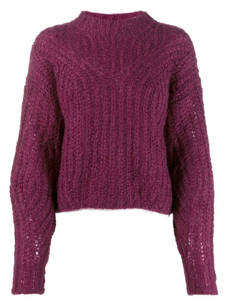 Isabel Marant knitted mohair blend jumper - PURPLE