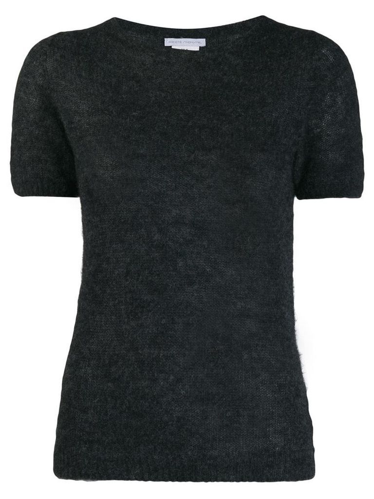 Société Anonyme fine knit T-shirt - Grey