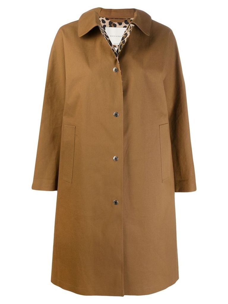 Mackintosh FAIRLIE Brown x Leopard Bonded Cotton Coat LR-079